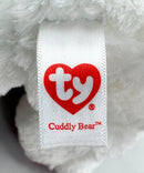 Ty Beanie Boos - Cuddly Bear the Teddy Bear, Medium, Glitter Eyes, Valentine's Day, Medium size