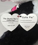 Ty Beanie Boos - Cutie Pie the Valentine Panda bear, Medium (9"), Glitter Eyes