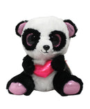 Ty Beanie Boos- Cutie pie the Valentine's Day Panda, Glitter Eyes