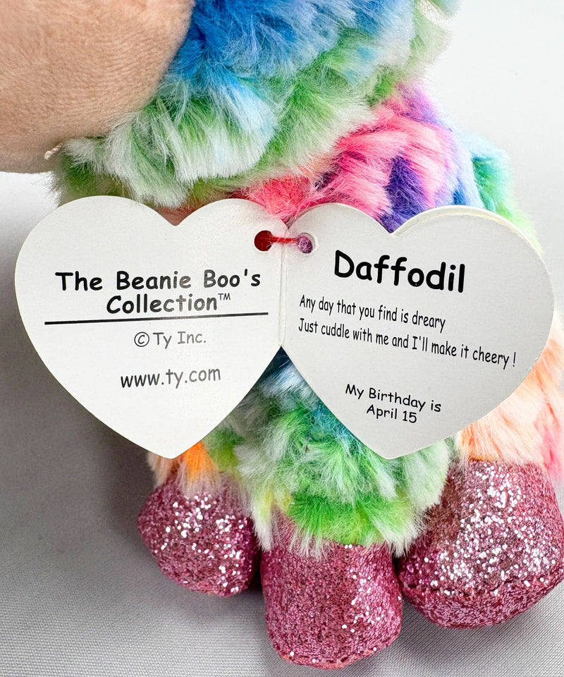Ty Beanie Boos - Daffodil the Lamb, Glitter Eyes