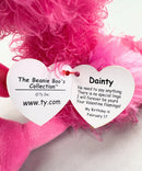 Ty Beanie Boos - Dainty the Flamingo, Glitter Eyes, Valentine's day