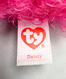 Ty Beanie Boos - Dainty the Flamingo, Glitter Eyes, Valentine's day