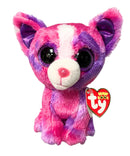 Ty Beanie Boos - Dakota the Pink Dog, (6"), Glitter Eyes, Justice Stores