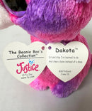 Ty Beanie Boos - Dakota the Pink Dog, (6"), Glitter Eyes, Justice Stores