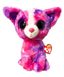 Ty Beanie Boos - Dakota the Pink Dog, (9"), Glitter Eyes, Justice Stores