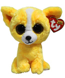 Ty Beanie Boos- Dandelion the Yellow Chihuahua, Glitter Eyes, 2015 Winter Trade Show Exclusive