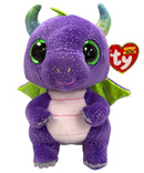 Ty Beanie Boos - Daphne the Purple Dragon, Glitter Eyes