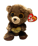 Ty Beanie Boos - Darcy the Brown Teddy Bear, (6"), Glitter Eyes, Europe