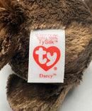 Ty Beanie Boos - Darcy the Brown Teddy Bear, (6"), Glitter Eyes, Europe