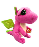 Ty Beanie Boos - Darla the Dragon, Medium, Glitter Eyes, Medium size