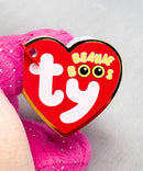 Ty Beanie Boos - Darla the Dragon, Medium, Glitter Eyes, Medium size