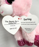 Ty Beanie Boos - Darling the Unicorn, Glitter Eyes, Valentine's day