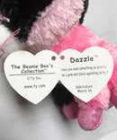 Ty Beanie Boos - Dazzle the Black and Pink Cat, (5"), Glitter Eyes, Justice Stores