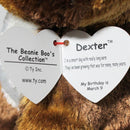 Ty Beanie Boos - Dexter the Brown Chihuahua, Medium (9"), Glitter Eyes