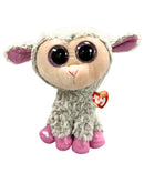 Ty Beanie Boos - Dixie the Sheep, Medium, Glitter Eyes, Medium size
