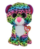 Ty Beanie Boos - Dotty the Rainbow Leopard, Medium (9"), Glitter Eyes