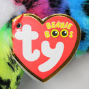 Ty Beanie Boos - Dotty the Rainbow Leopard, Medium (9"), Glitter Eyes