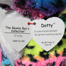 Ty Beanie Boos - Dotty the Rainbow Leopard, Medium (9"), Glitter Eyes