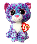 Ty Beanie Boos - Dreamer the Blue Leopard, (6"), Glitter Eyes, Justice Stores