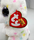 Ty Beanie Boos - Dusty the White Bunny, Glitter Eyes