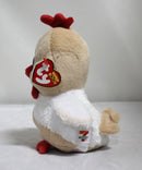 Ty Beanie Boos- Early Bird Rooster, Glitter Eyes, 7-Eleven Exclusive