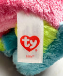 Ty Beanie Boos - Elfie the Pink and Blue Elephant, (6"), Glitter Eyes, Justice Stores