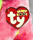 Ty Beanie Boos - Elfie the Pink and Blue Elephant, Large (16"), Glitter Eyes, Justice Stores