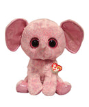 Ty Beanie Boos - Ellie the Pink Speckled Elephant, Large (16"), Glitter Eyes, Justice Stores