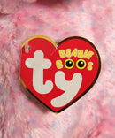 Ty Beanie Boos - Ellie the Pink Speckled Elephant, Large (16"), Glitter Eyes, Justice Stores