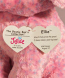 Ty Beanie Boos - Ellie the Pink Speckled Elephant, Large (16"), Glitter Eyes, Justice Stores