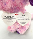 Ty Beanie Boos- Eva the Elephant, Glitter Eyes
