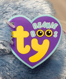 Ty Beanie Boos - Fairbanks the Blue Penguin, Medium (9"), Solid Eyes, Christmas