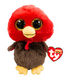 Ty Beanie Boos - Feathers the Turkey, Glitter Eyes, Thanksgiving Day, Holiday