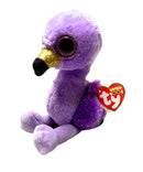 Ty Beanie Boos - Fifi the Purple Flamingo, (6"), Glitter Eyes, Claire's Exclusive