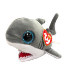 Ty Beanie Boos - Finnegan the Gray Shark, Glitter Eyes