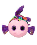 Ty Beanie Boos - Flippy the Rainbow Fish, Medium (5"), Glitter Eyes
