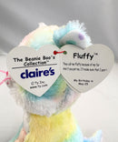 Ty Beanie Boos - Fluffy the Cat, Glitter Eyes, Claire's