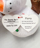 Ty Beanie Boos - Flurry the Snowman, Glitter Eyes, Winter, Christmas