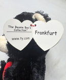 Ty Beanie Boos - Frankfurt the Black Teddy Bear, (5"), Glitter Eyes, Europe