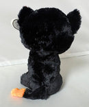 Ty Beanie Boos - Frights the Halloween Cat, Medium (9"), Glitter Eyes