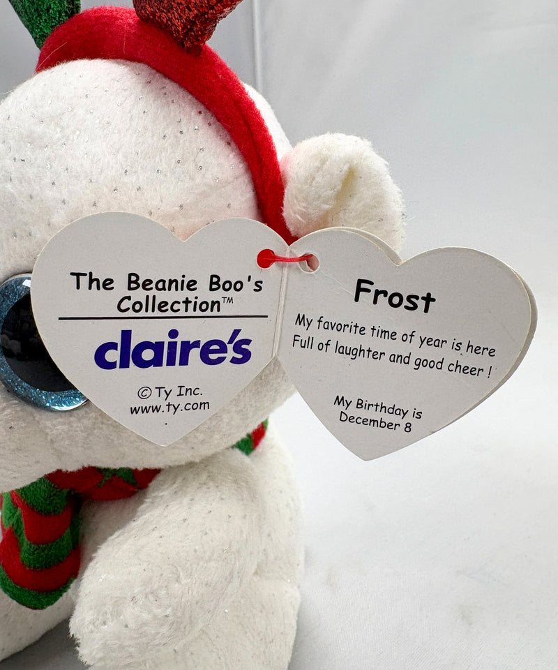 Ty Beanie Boos - Frost(Claire's exclusive) the Polar Bear, Glitter Eyes, Claire's, Christmas holidays, Winter