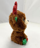Ty Beanie Boos - Fudge the Reindeer, Glitter Eyes, Christmas