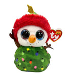 Ty Beanie Boos - Garland the Christmas Tree Snowman, Glitter Eyes