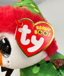 Ty Beanie Boos - Garland the Christmas Tree Snowman, Glitter Eyes