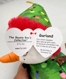 Ty Beanie Boos - Garland the Christmas Tree Snowman, Glitter Eyes