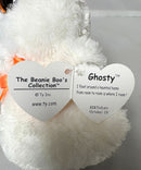 Ty Beanie Boos - Ghosty the Halloween Ghost, (6"), Glitter Eyes