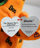 Ty Beanie Boos - Ghoulie the Halloween Ghost Ghoul, Medium (8"), Glitter Eyes