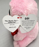 Ty Beanie Boos - Gigi the Valentine's Monkey, Glitter Eyes