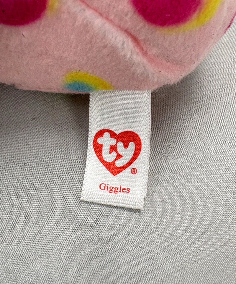 Ty Beanie Boos - Giggles the Cat in Egg, Glitter Eyes
