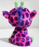 Ty Beanie Boos - Gilbert the Pink & Purple Giraffe, Glitter Eyes